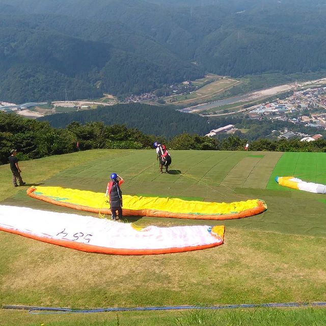 獅子吼高原ハングライダー  #福山神辺 #石川県