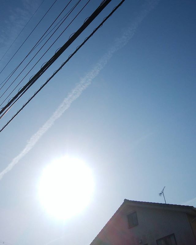 3/16  8:47  今朝の神辺のそら　だいぶ早く夜が開けてきた　嬉しいよ