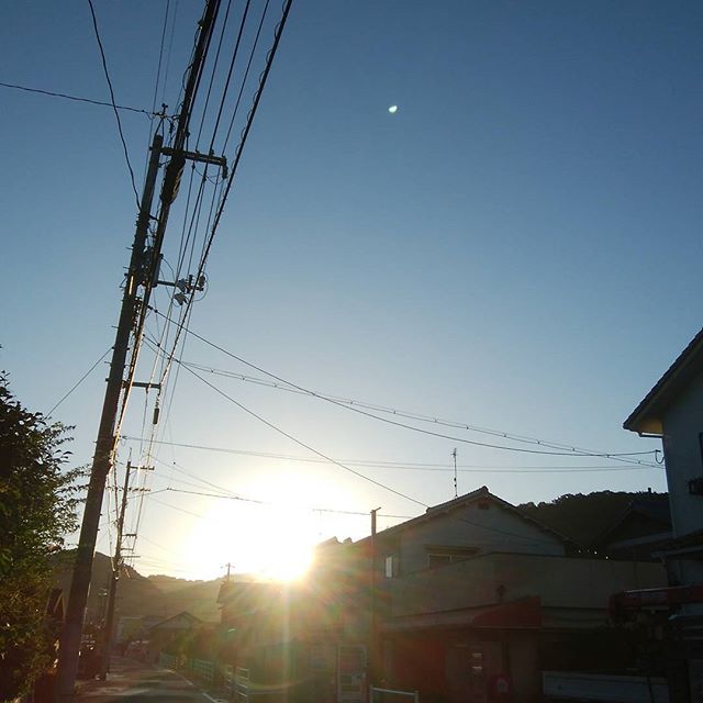 台風一過　9/18  6:25am　#福山神辺