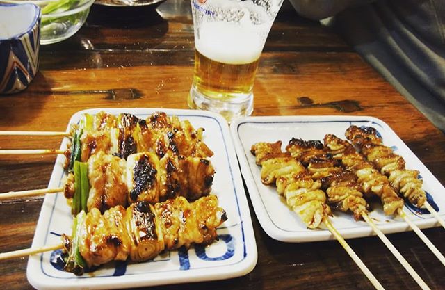 久しぶりの生ビール　かわたれが大好き！#福山神辺#焼き鳥#かわたれ
